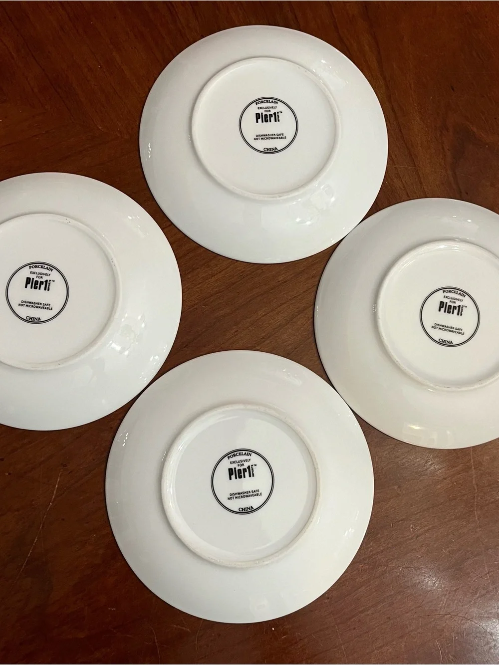 VTG Pier 1 Imports Pineapple Appetizer Plates Pastel Gold Polka Dot Set of 4